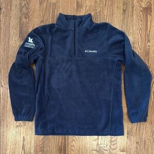 Columbia Blue Zip Up Fleece w Young Life Embroidery